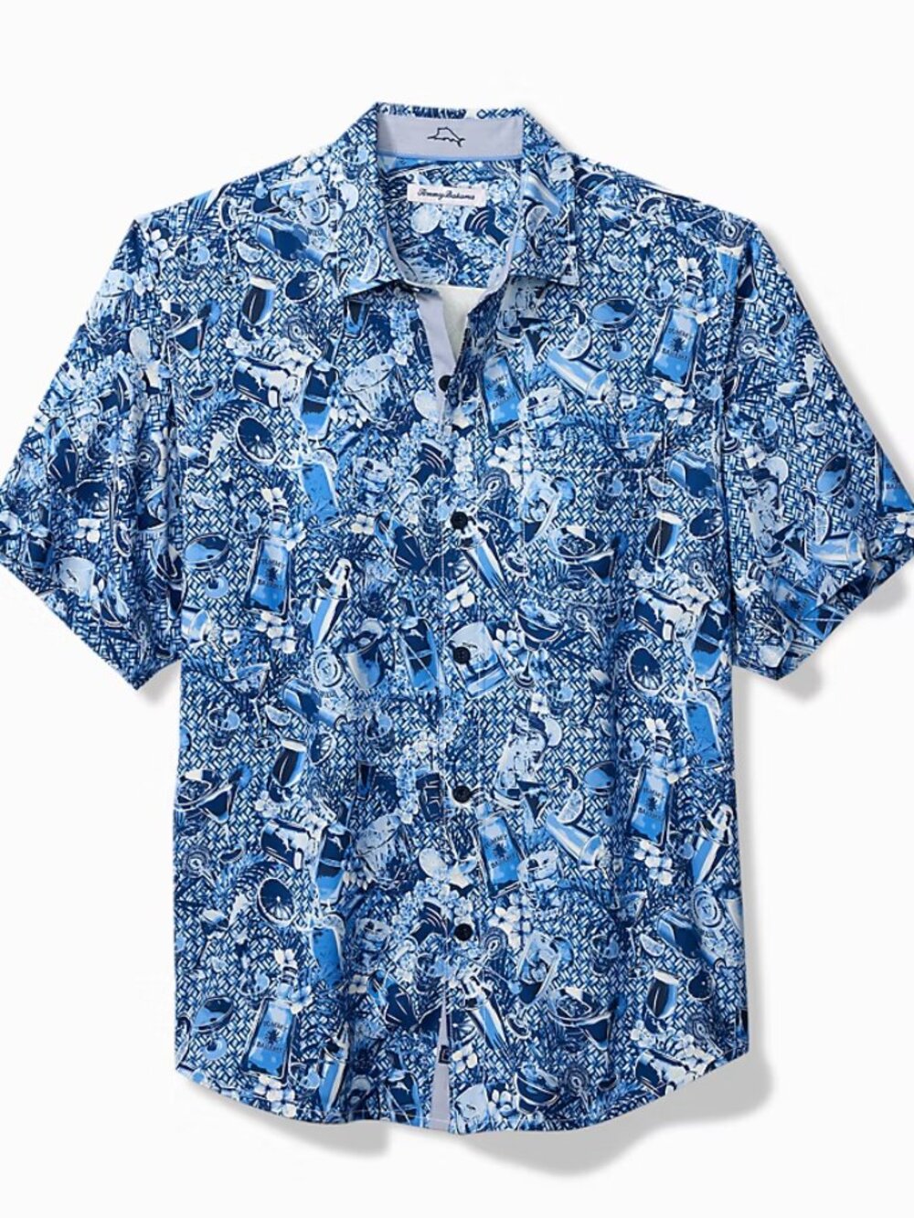 NWT Tommy Bahama Men's Island Mixer Silk Camp Shirt